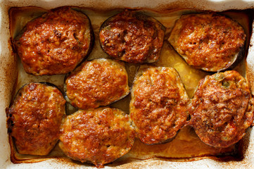 Stuffed eggplant from the oven