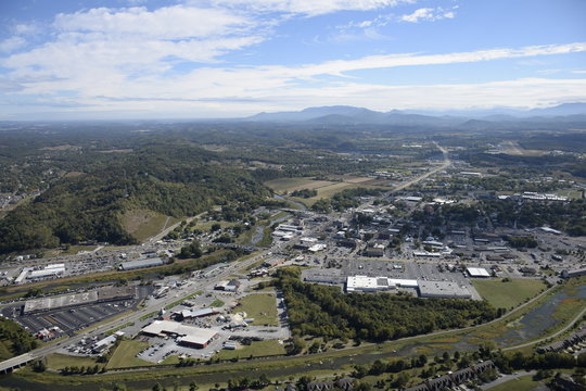 Aerial of Sevierville