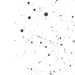 Internet connection geometric shapes. Vector graphic design
