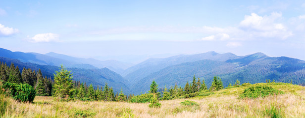panorama of the mountains