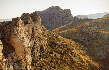 Sunset at cape de Formentor. Majorca. Spain