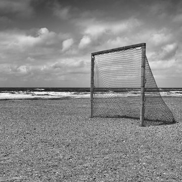 Soccergoal on the beach