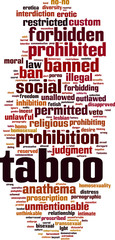 Taboo word cloud