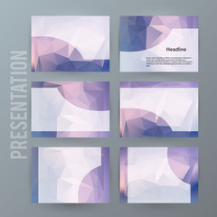 Horizontal banner background Design element powerpoint precentation08
