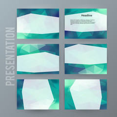 Horizontal banner background Design element powerpoint precentation09