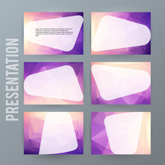 Horizontal banner background Design element powerpoint precentation11