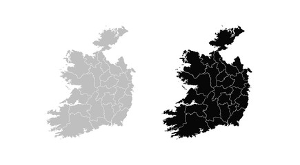 Map of Ireland.