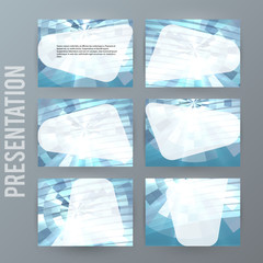 Metalic set presentation background modern blurry design12