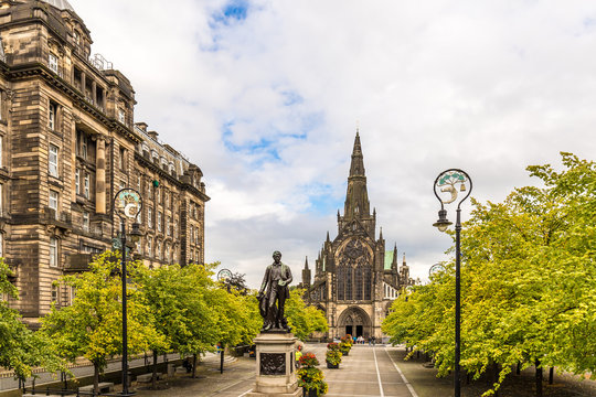 View Of Central Glasgow In Scotland