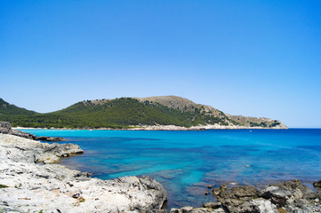 Fototapeta na wymiar Beautiful sea in Mallorca island