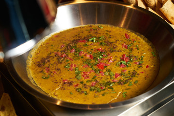 Delicious spicy lentil soup