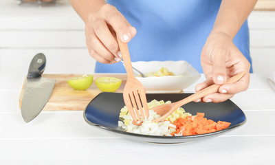 Women and Food in the kitchen