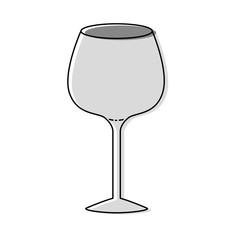 glass of champagne sour colorful watercolor silhouette