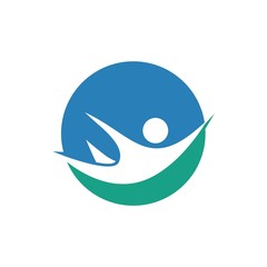 Parachuting, Hang Gliding, Paragliding, Skydiving Logo Illstration