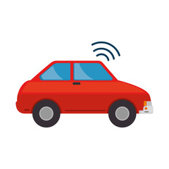 car vehicle with wifi signal