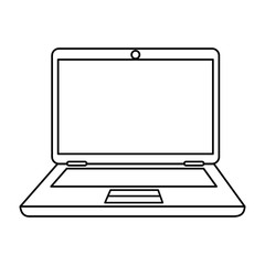 laptop computer isolated icon