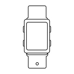 wristle watch isolated icon