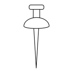 pin pointer location isolated icon