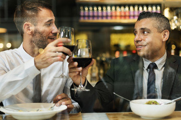 Business people having lunch