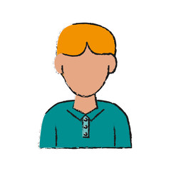 man avatar portrait icon image vector illustration design