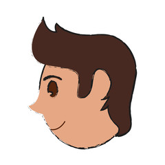 happy man face icon image vector illustration design