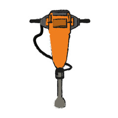 jackhammer tool icon image vector illustration design