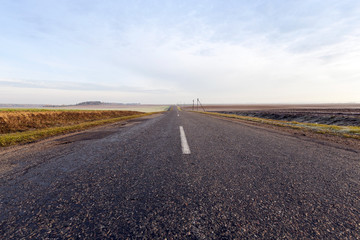 rural road in asphalt