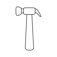 hammer tool icon image vector illustration design
