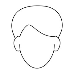 man avatar portrait icon image vector illustration design
