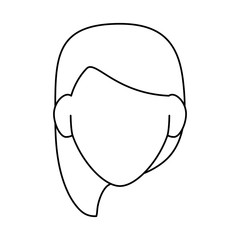 woman with short brown hair avatar portrait icon image vector illustration design