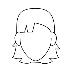 woman with short brown hair avatar portrait icon image vector illustration design