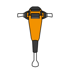 jackhammer tool icon image vector illustration design