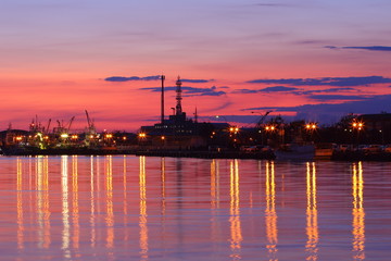Fototapeta premium Kushiro Night view