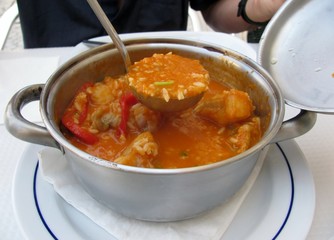 Portuguese traditional fish soup