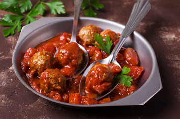 Traditional spicy meatballs