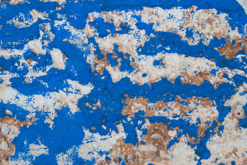 street wall background with bright blue colors abstract