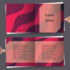 Graphic illustration with geometric pattern. Brochure template with abstract background. Eps10 Vector illustration