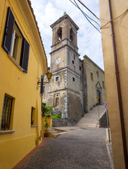 Fototapeta na wymiar TOFFIA, ITALY - A very little and sweet medieval village in province of Rieti, Lazio region, central Italy 