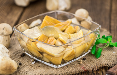 Fresh made Preserved Porcinis