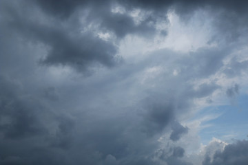 Fototapeta na wymiar Dark sky with storm clouds