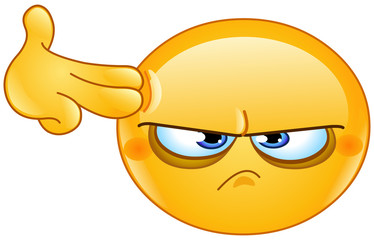 suicide gesture emoticon