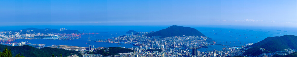 Panoramic view of Busan, South Korea