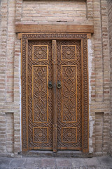 Ancient wooden door