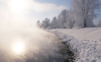 winter morning on the river