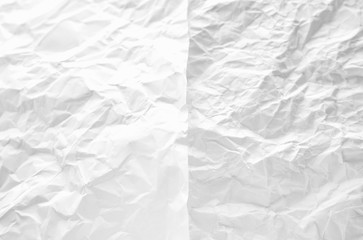 White paper crumpled texture, Popular in used as background.