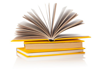 books isolated on white