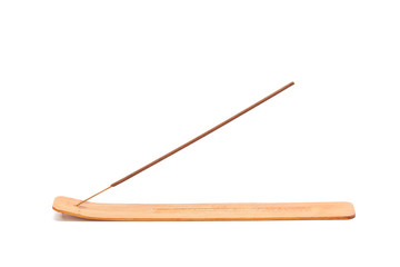 incense on a white background