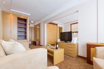 Interior of a hotel room