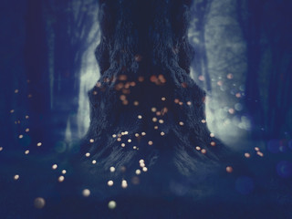 Spooky Tree in the Forest