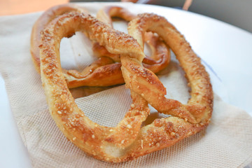 pretzel or bread